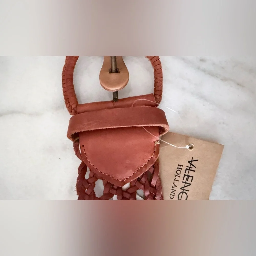 Women's Brown Woven Belt